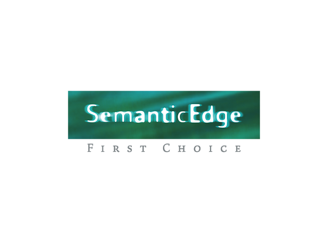 SemanticEdge Logo mit Unterzeile »First Choice«