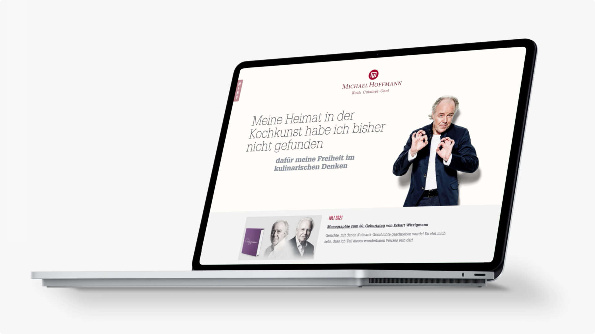 Beispiele Corporate Design Michael Hoffmann: Logo, Website, Visitenkarten und Briefbogen, Video