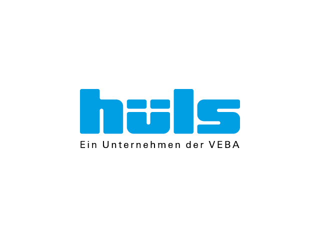 Hüls Logo mit Unterzeile »Ein Unternehmen der VEBA«