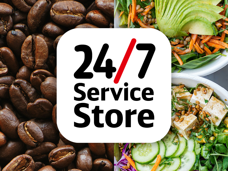 24/7-ServiceStore Design: Logo, Fassadengestaltung und Kampagnenmotiv, Video