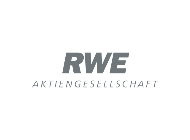RWE Logo mit Unterzeile »Aktiengesellschaft«